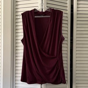 41 Hawthorn Deep Burgundy Sleeveless Blouse